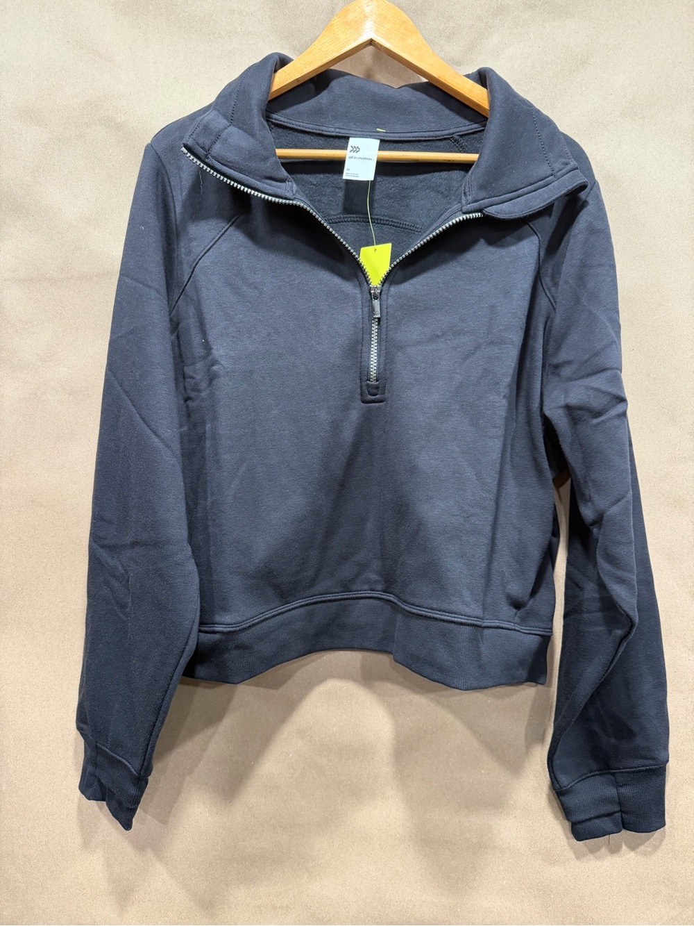 all in motion Men's Navy Half-Zip Sweatshirt